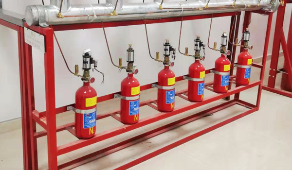 七氟丙烷灭火设备启动瓶组布置