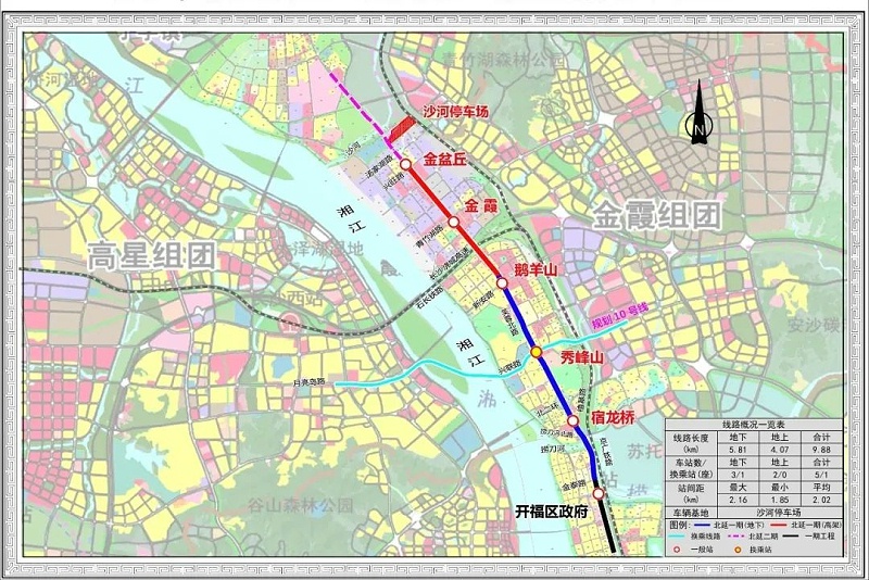 长沙地铁1号线北延1期